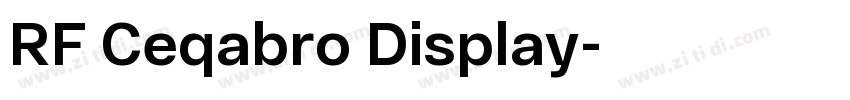 RF Ceqabro Display字体转换